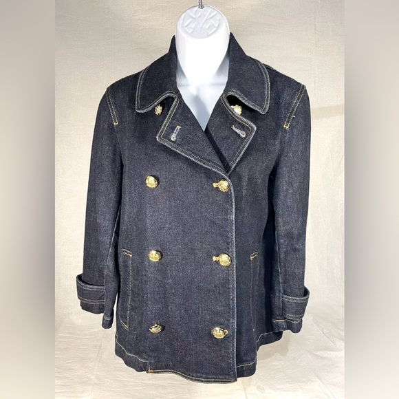 Ralph Lauren Jackets & Blazers - 🐴 Ralph Lauren Jeans Co. Double Breasted Gold Button Denim Peacoat Jacket, M